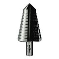 Unibor 7/8in-1.1/8in Knock-Out  Multicut Step Drill, 3-Flat Shank 06X3/4KO